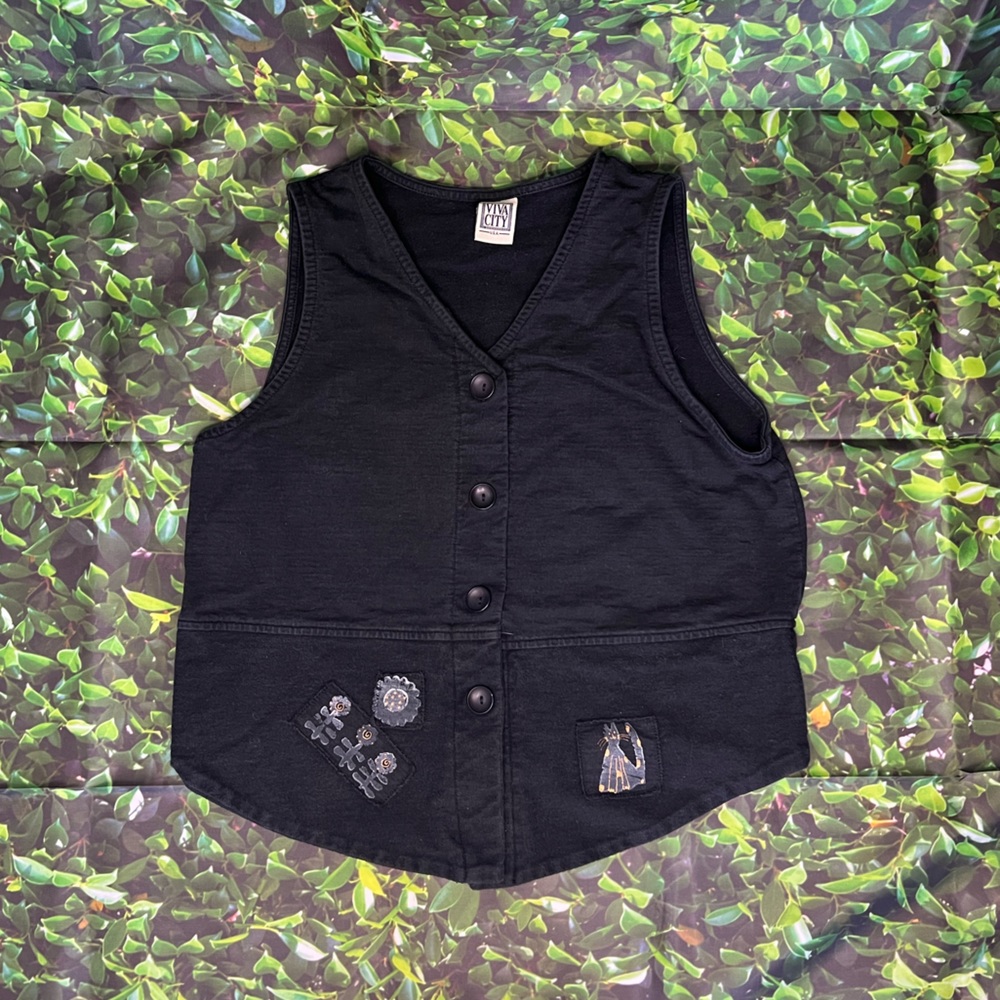 Viva City Flower & Cat Vest
